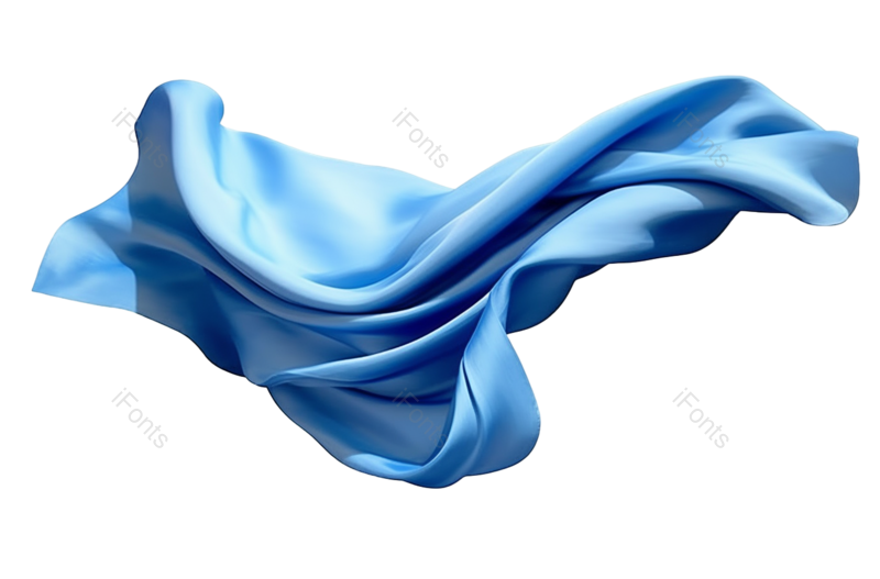 装饰图片,元素元素,蓝色PNG,缎带免抠素材